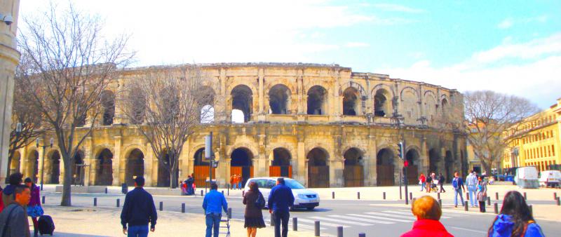 Vue de Nîmes