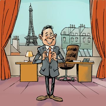 Caricature maire de paris