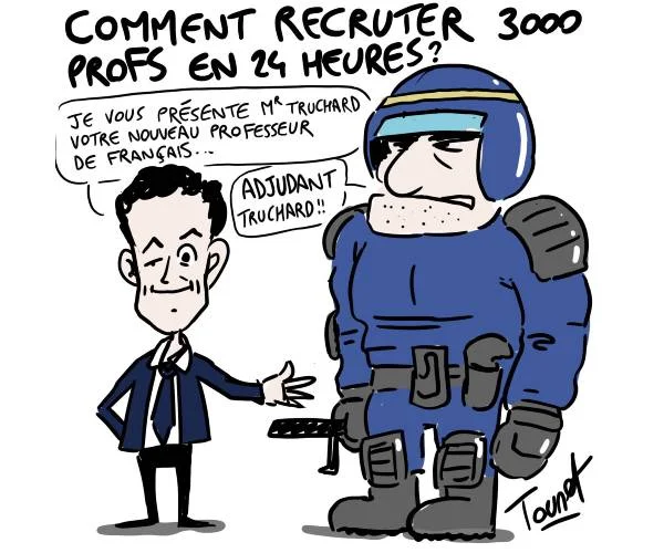 Les profs remplaçants commencent à arriver.
