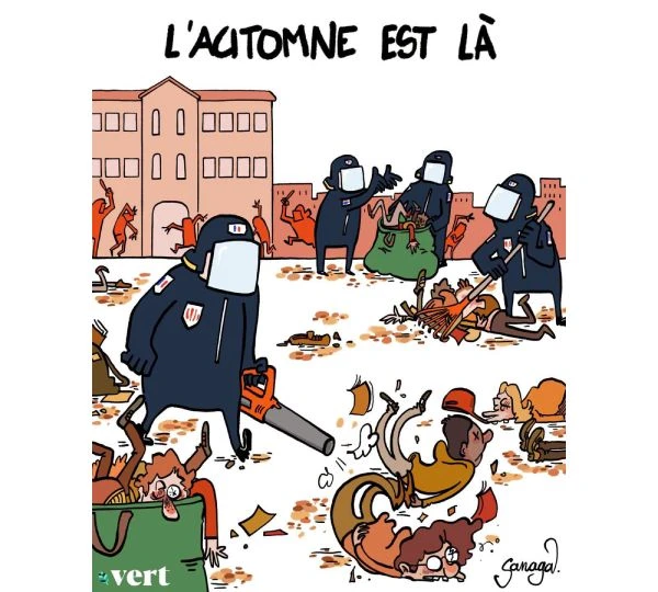 L'automne est là, les feuilles se ramassent à la pelle